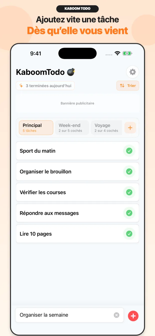 Liste de tâches KaboomTodo