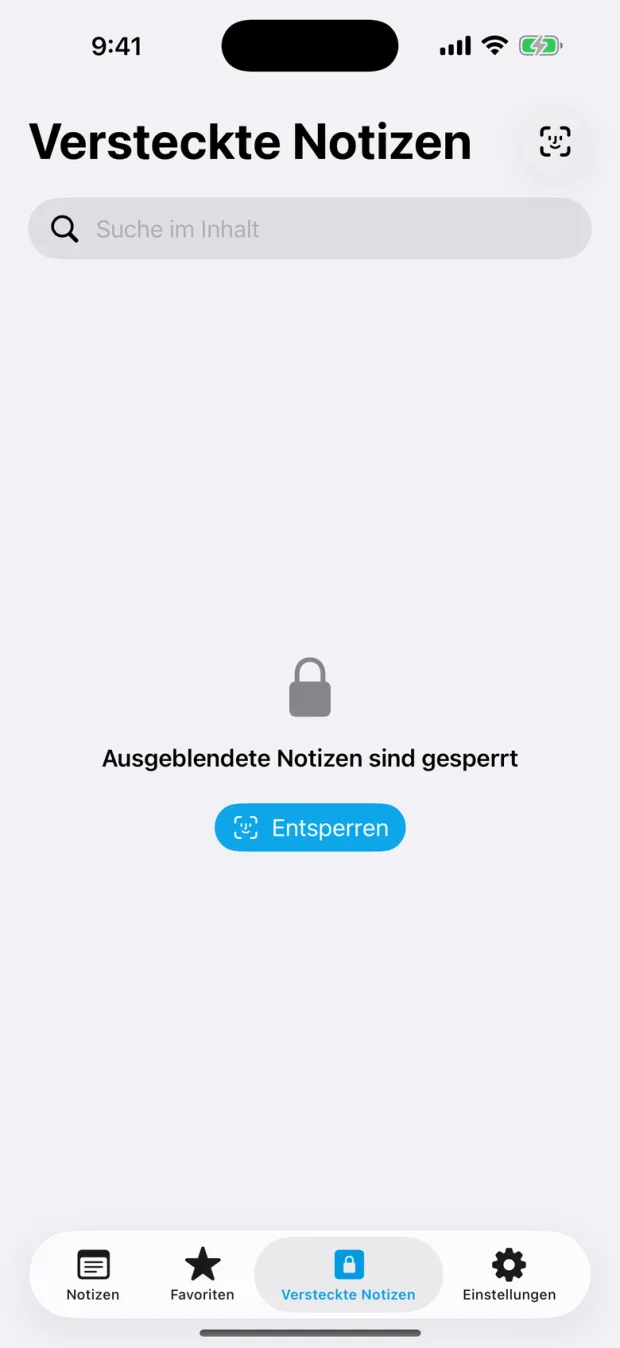 Versteckte OctiNote-Notizen