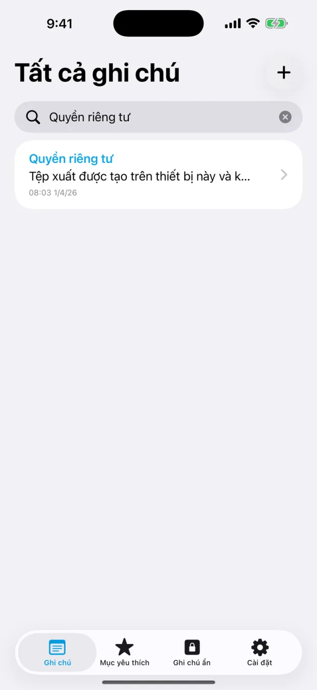 Tìm kiếm OctiNote